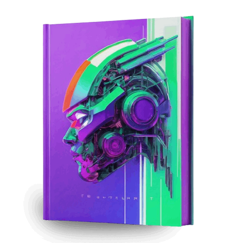 Art book neon cyberpunk style - identité visuelle pour entreprises